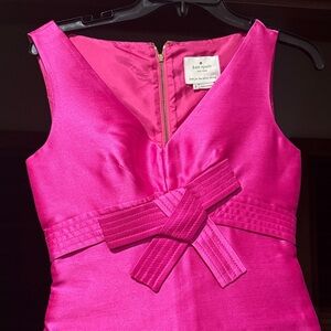 Kate Spade Fuchsia Sleeveless Dress with Bow